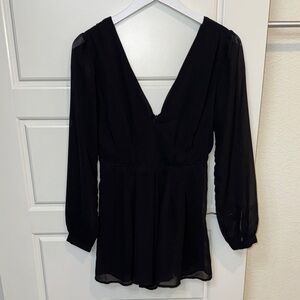 Forever 21 Black V-Neck Romper